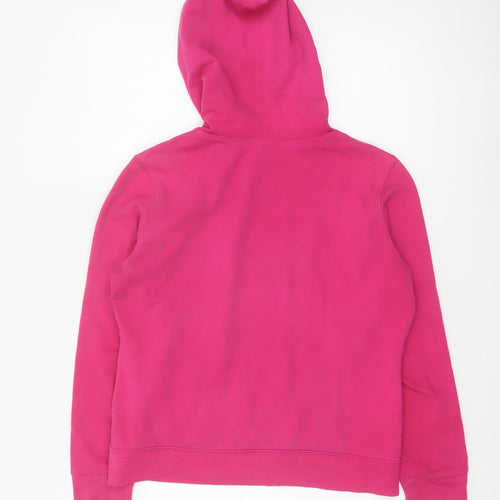 Gap Women’s Pink M Pullover Hoodie Logo Fleece Cotton Blend