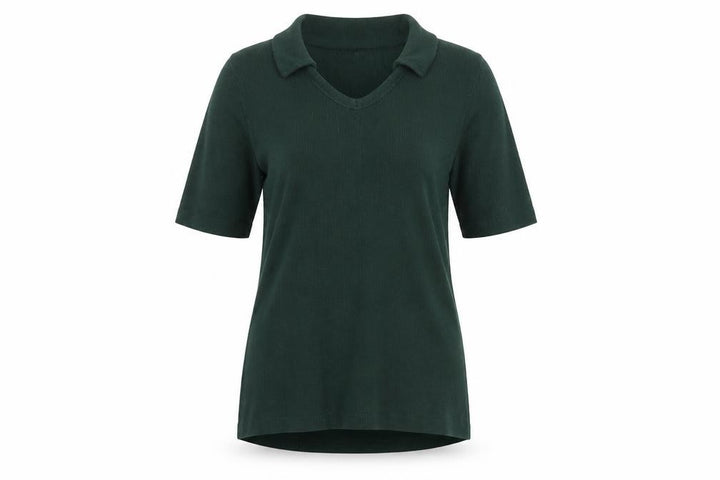 Whistles Women Green UK 8 Roll Neck Jersey Tunic Top Stretch