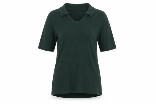 Whistles Women Green UK 8 Roll Neck Jersey Tunic Top Stretch