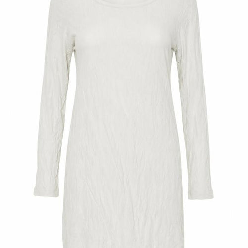 Sandwich Women Ivory L Knee Length Shift Jersey Long Sleeve Dress