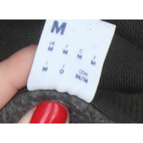 Reebok Men’s Black M Pullover Crew Neck Logo Sweatshirt