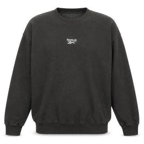 Reebok Men’s Black M Pullover Crew Neck Logo Sweatshirt