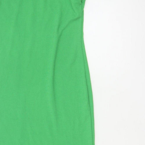 I Saw It First Women Green UK 6 Long Sleeveless Stretch Tank Dress