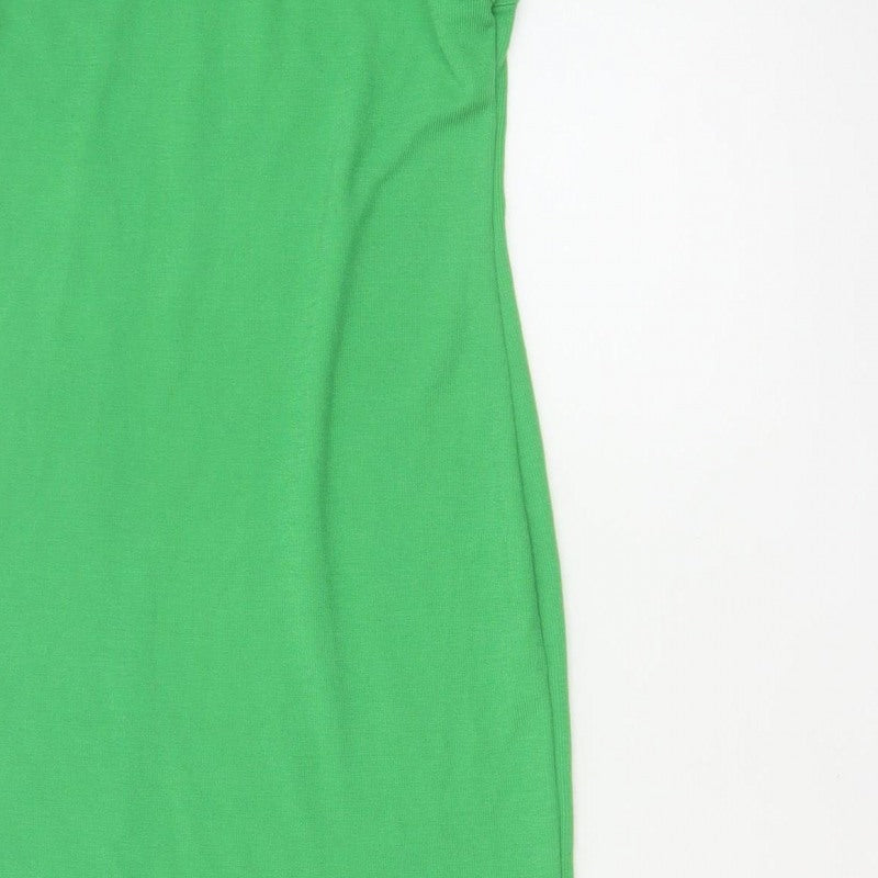 I Saw It First Women Green UK 6 Long Sleeveless Stretch Tank Dress