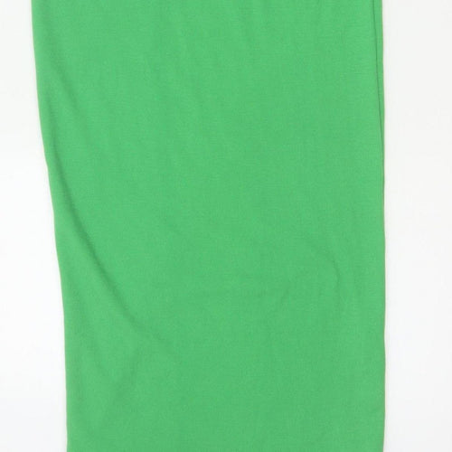I Saw It First Women Green UK 6 Long Sleeveless Stretch Tank Dress