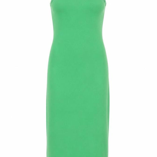 I Saw It First Women Green UK 6 Long Sleeveless Stretch Tank Dress
