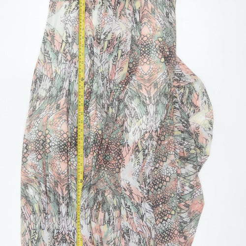 Firetrap Women Multicoloured XS Floral Chiffon Long Kaftan Dress