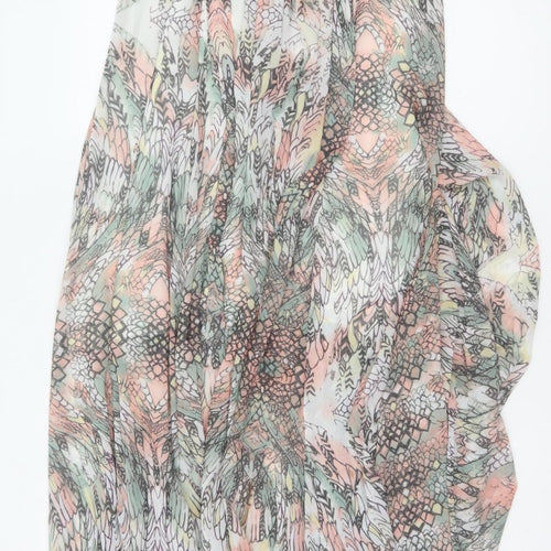 Firetrap Women Multicoloured XS Floral Chiffon Long Kaftan Dress