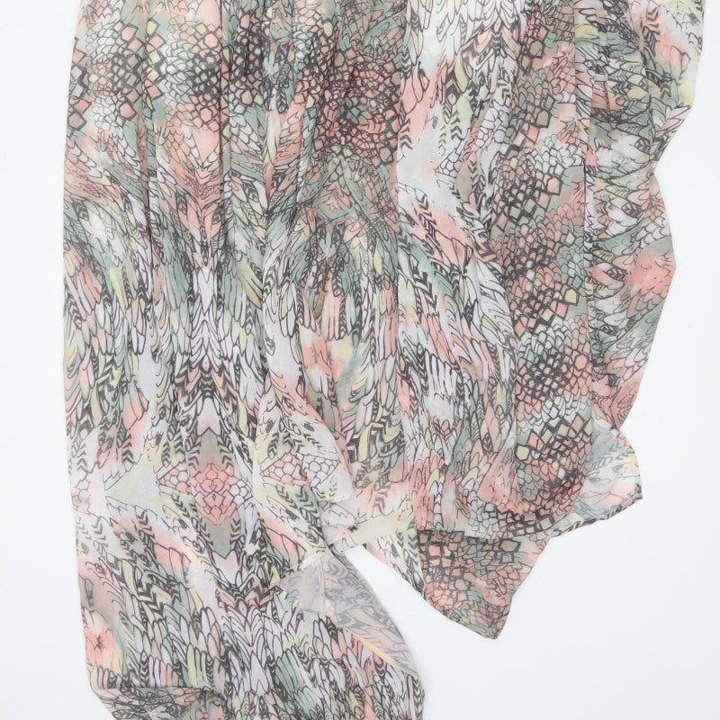 Firetrap Women Multicoloured XS Floral Chiffon Long Kaftan Dress