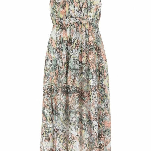 Firetrap Women Multicoloured XS Floral Chiffon Long Kaftan Dress