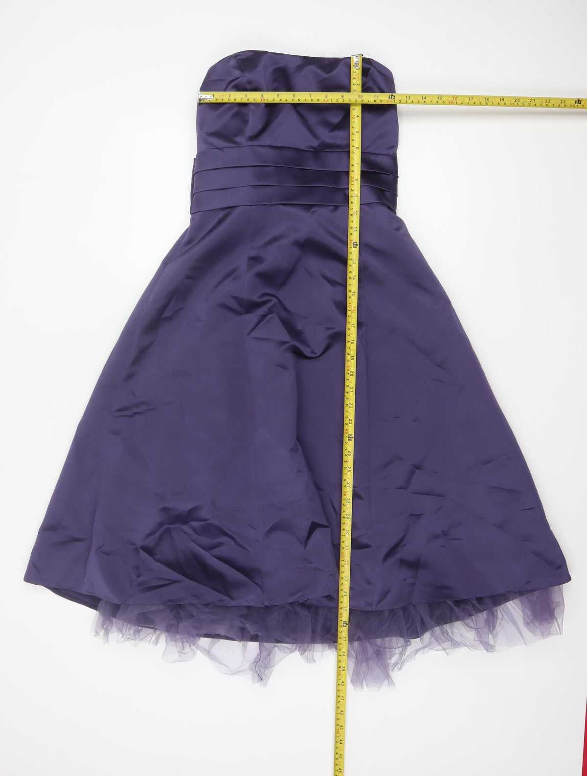 Eternity Bride Women’s Purple UK 8 Strapless A-Line Satin Party Dress