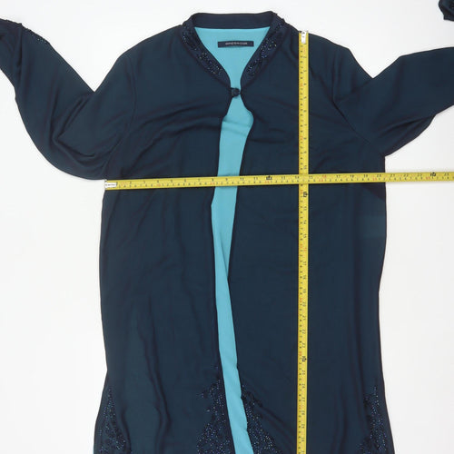 Windsmoor Women’s Blue Beaded Chiffon Jacket Size 10 Formal