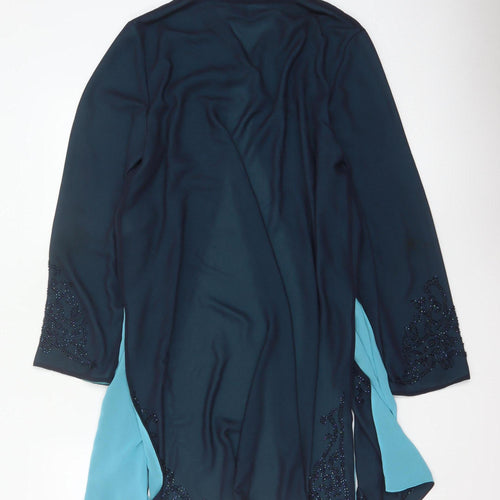 Windsmoor Women’s Blue Beaded Chiffon Jacket Size 10 Formal