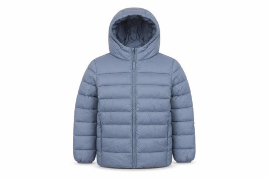 Marks and Spencer Boys Blue Age 8-9 Puffer Jacket Hooded Padded Full Zip