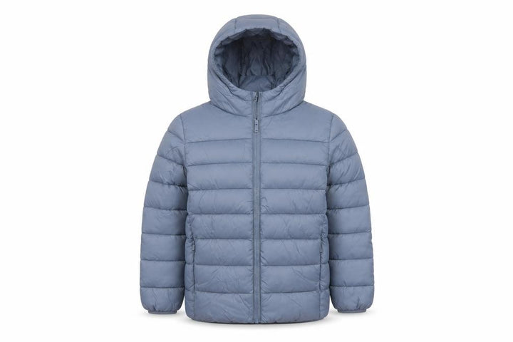 Marks and Spencer Boys Blue Age 8-9 Puffer Jacket Hooded Padded Full Zip