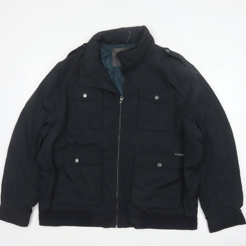 RJR.John Rocha Men’s Black 2XL Military Padded Zip Jacket
