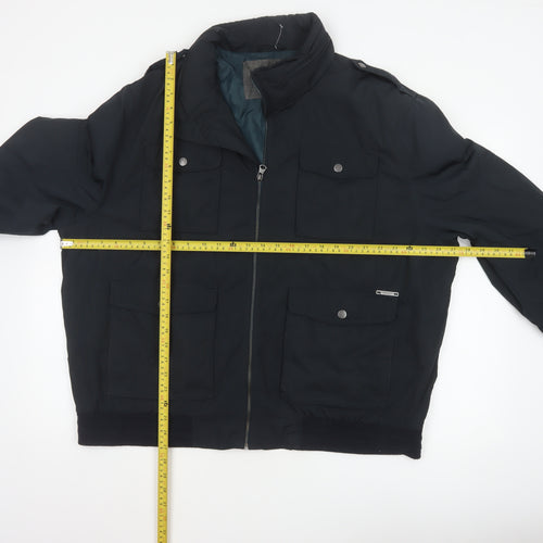 RJR.John Rocha Men’s Black 2XL Military Padded Zip Jacket