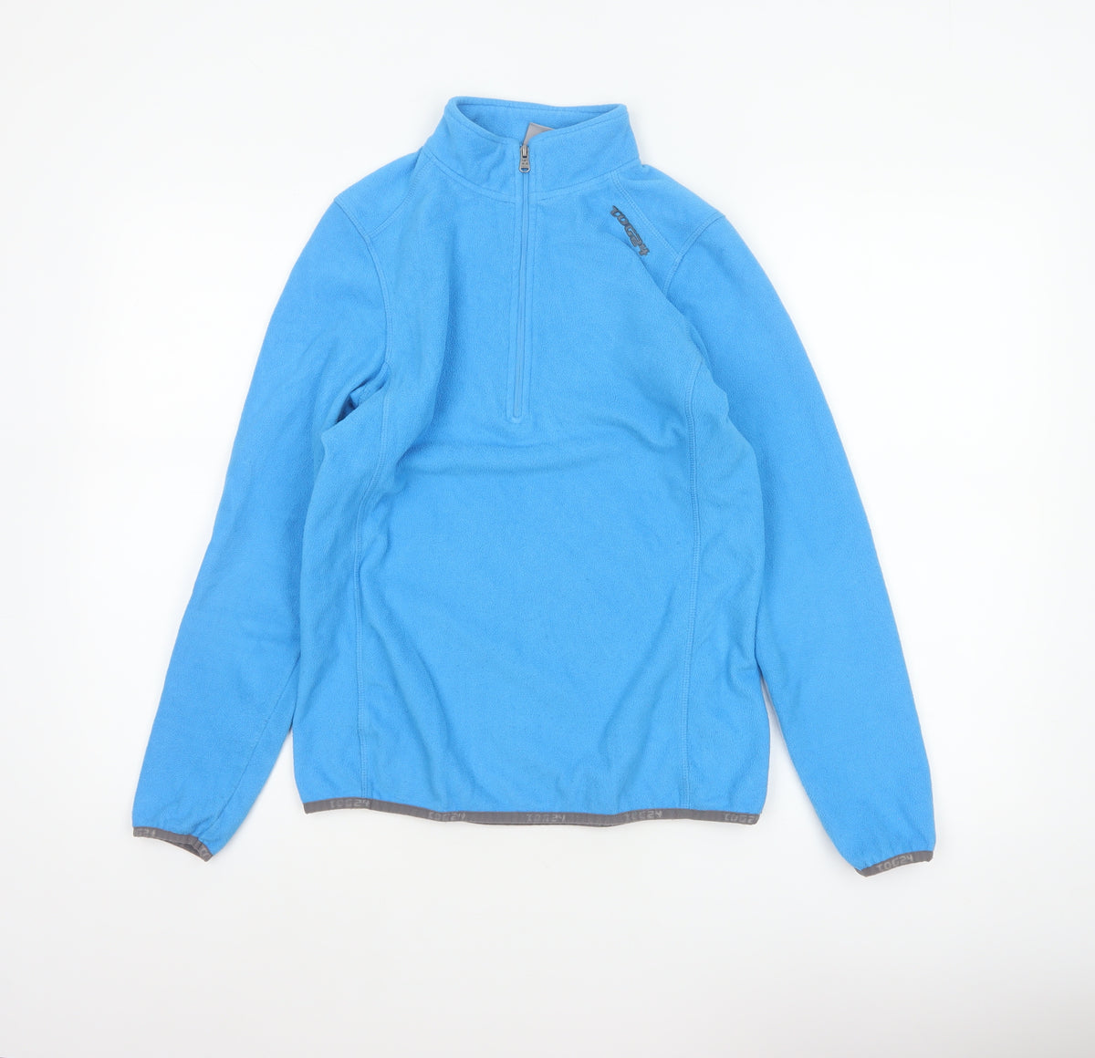Back view of TOG24 Women’s Blue UK 8 1/4 Zip Fleece Pullover Sweatshirt