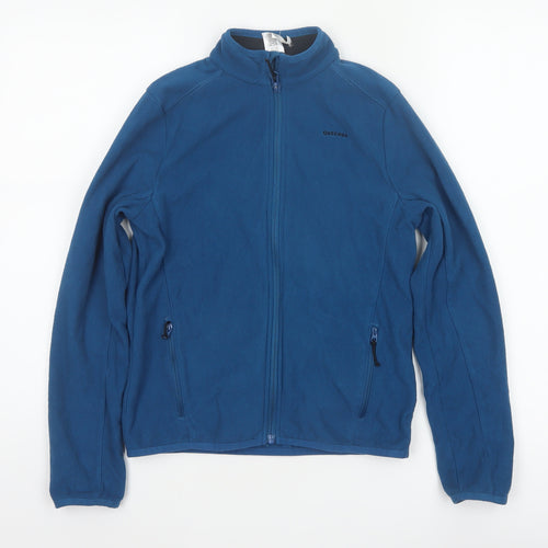 Quechua Boys Blue 10-11 Years Basic Fleece Jacket Full Zip