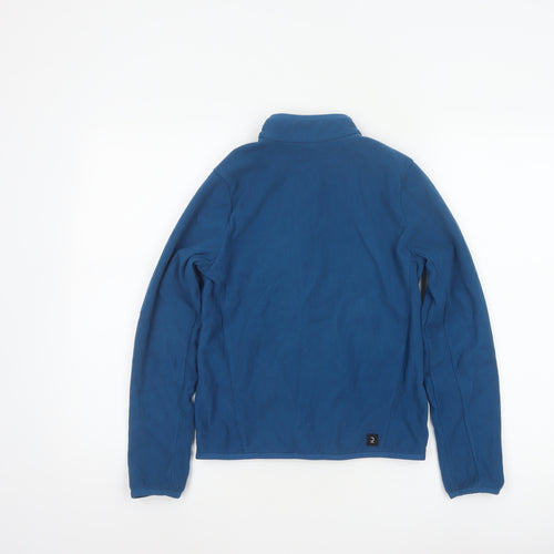 Quechua Boys Blue 10-11 Years Basic Fleece Jacket Full Zip