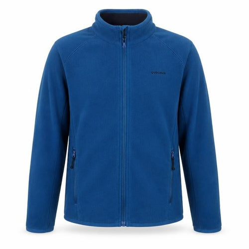 Quechua Boys Blue 10-11 Years Basic Fleece Jacket Full Zip