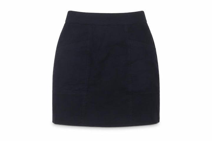 Massimo Dutti Women Navy Wool Blend UK 14 High Rise Pencil Mini Skirt