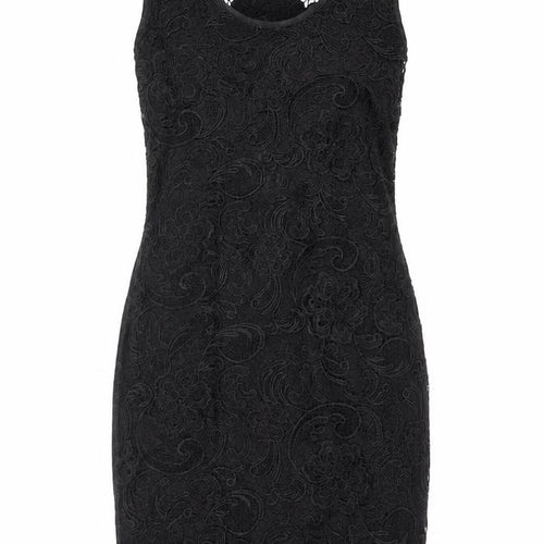 Pussycat London Women’s Black UK 12 Bodycon Floral Lace Dress