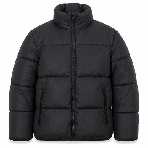 Zara Men Black M Puffer Jacket Quilted Full Zip Insulated