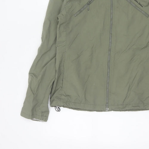 H&M Women’s Green UK 14 L.O.G.G. Sport Hooded Windbreaker Jacket