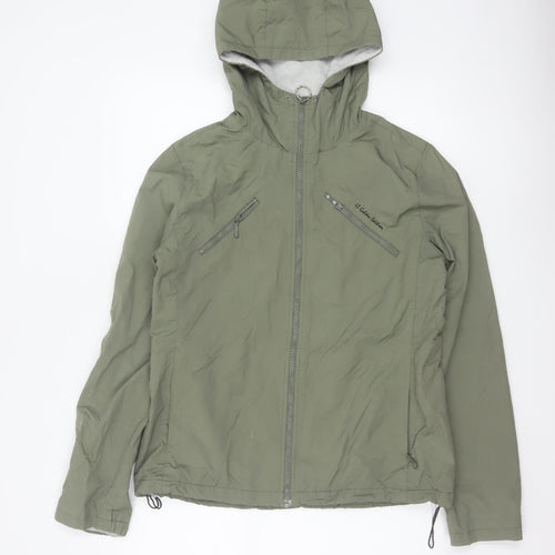 H&M Women’s Green UK 14 L.O.G.G. Sport Hooded Windbreaker Jacket