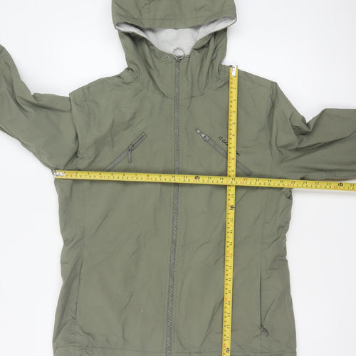 H&M Women’s Green UK 14 L.O.G.G. Sport Hooded Windbreaker Jacket
