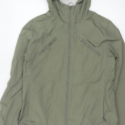 H&M Women’s Green UK 14 L.O.G.G. Sport Hooded Windbreaker Jacket