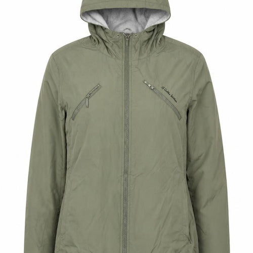 H&M Women’s Green UK 14 L.O.G.G. Sport Hooded Windbreaker Jacket