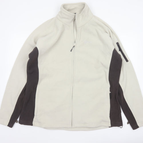 Hi Gear Women’s Beige Brown Fleece Jacket UK 20 Full Zip Outdoor