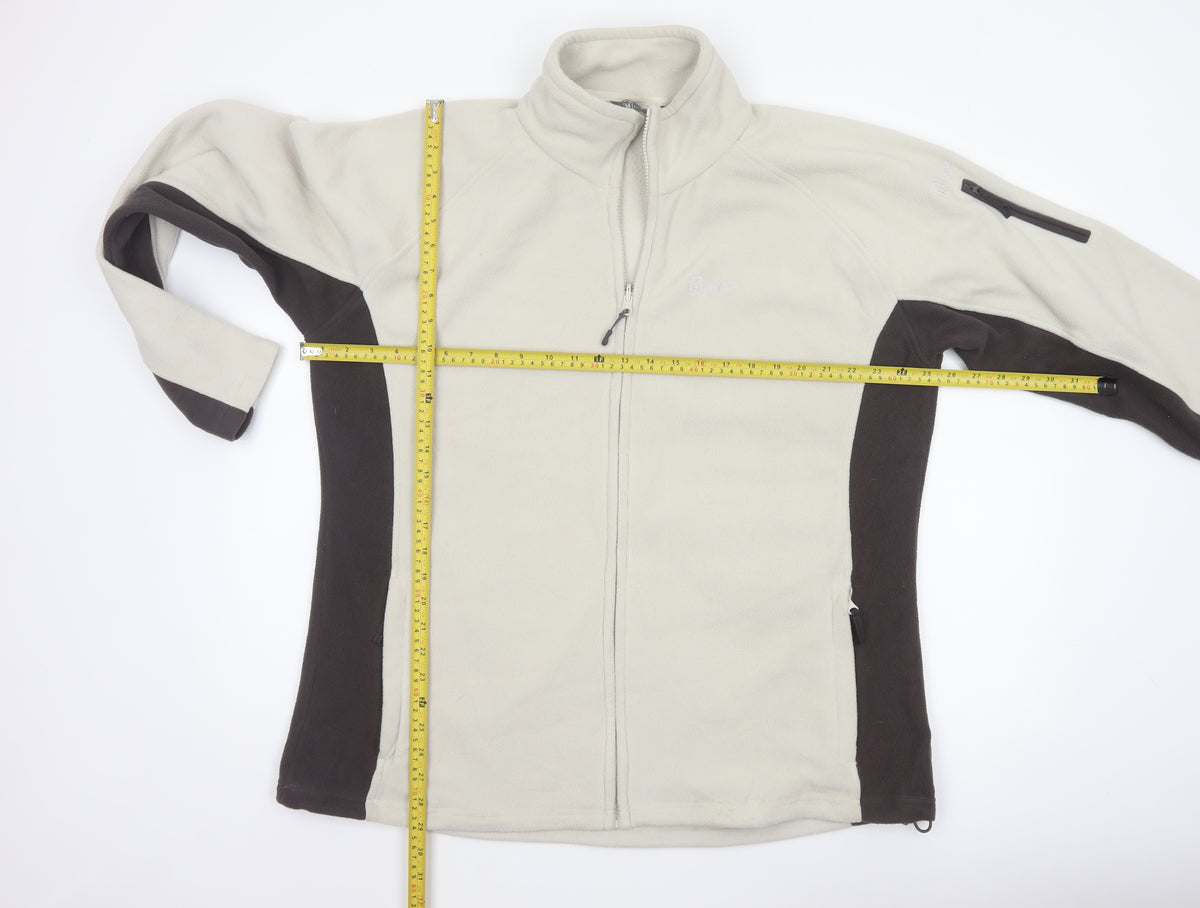 Hi Gear Women’s Beige Brown Fleece Jacket UK 20 Full Zip Outdoor