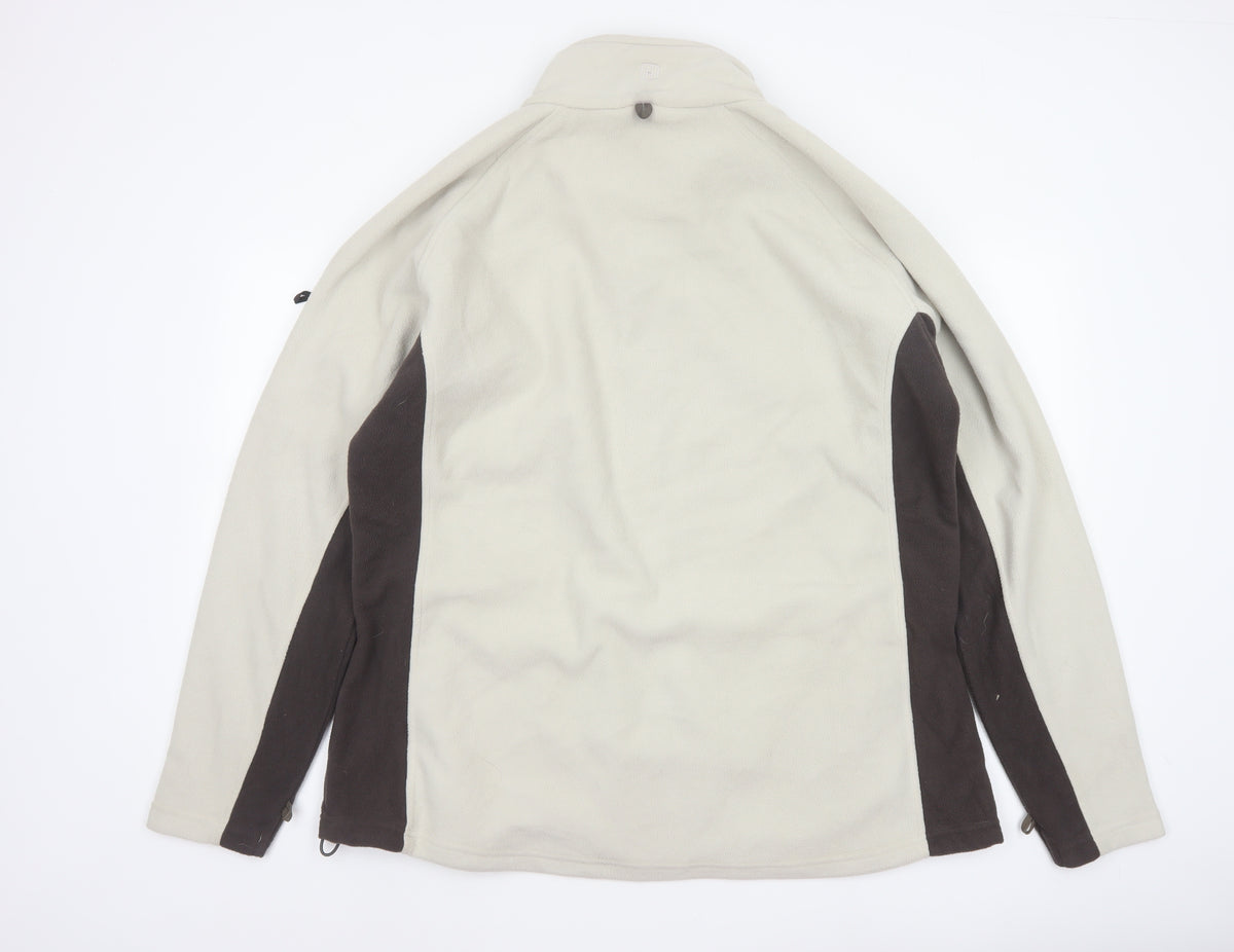 Hi Gear Women’s Beige Brown Fleece Jacket UK 20 Full Zip Outdoor
