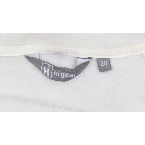 Hi Gear Women’s Beige Brown Fleece Jacket UK 20 Full Zip Outdoor