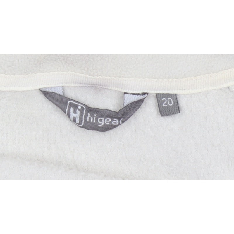 Hi Gear Women’s Beige Brown Fleece Jacket UK 20 Full Zip Outdoor