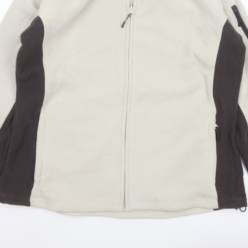 Hi Gear Women’s Beige Brown Fleece Jacket UK 20 Full Zip Outdoor
