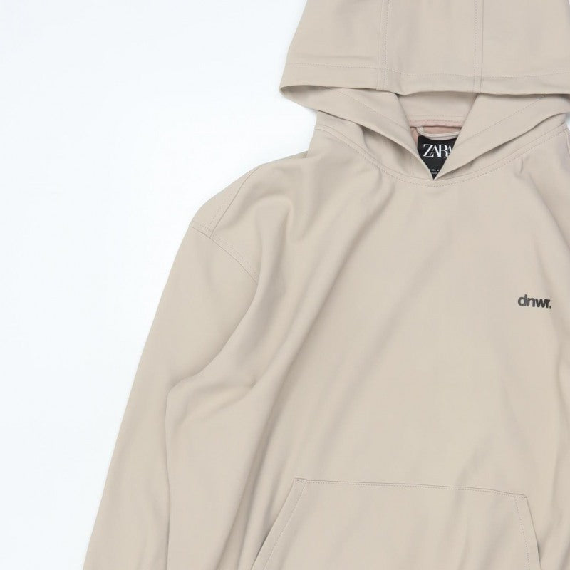 Additional view of Zara Men Beige M dnwr. Logo Pullover Hooded Sweatshirt