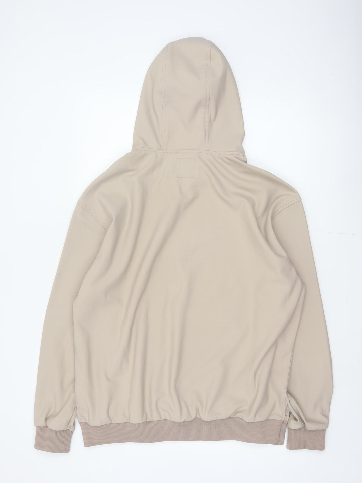 Brand and care label for Zara Men Beige M dnwr. Logo Pullover Hooded Sweatshirt