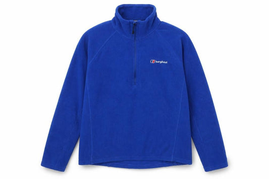 Front view of Berghaus Women’s Blue L 1/4 Zip Fleece Sweatshirt High Neck