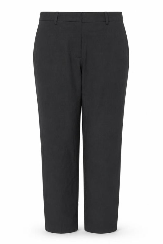 Marks & Spencer Women Black UK 16 Regular Straight Work Trousers