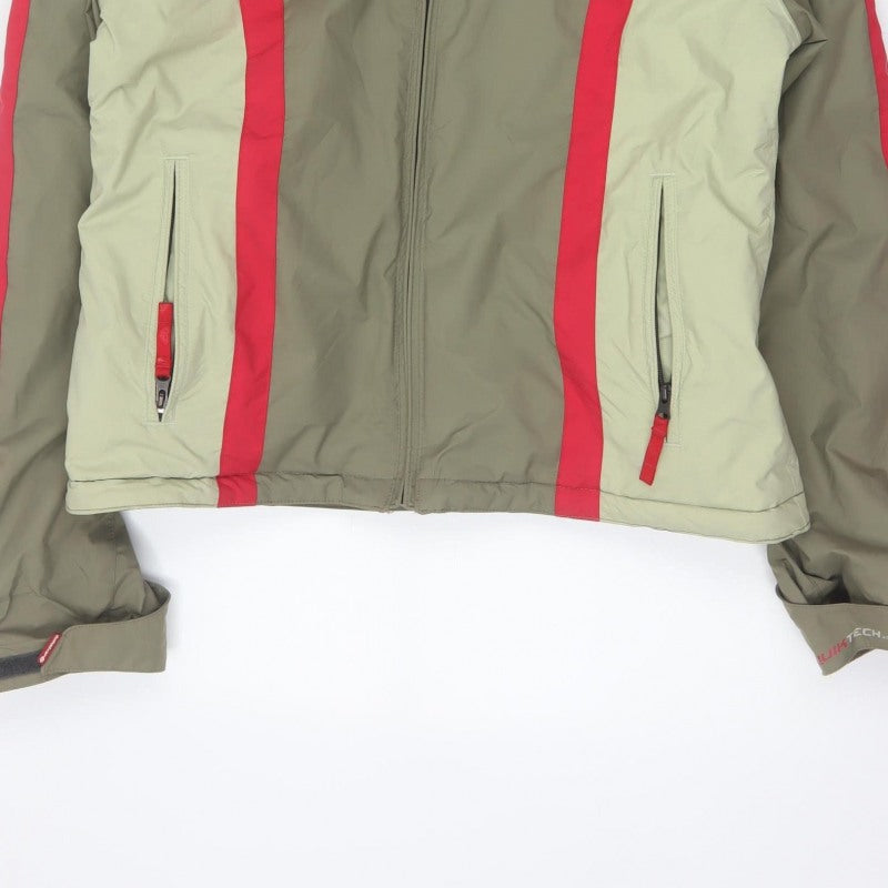 Roxy Women’s Green Red Size 16 Hooded Waterproof Ski Jacket
