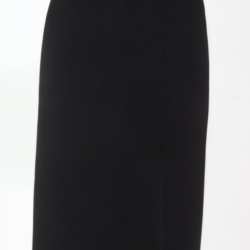 Club L London Women Black UK 12 Bodycon Long Strappy Evening Maxi Dress