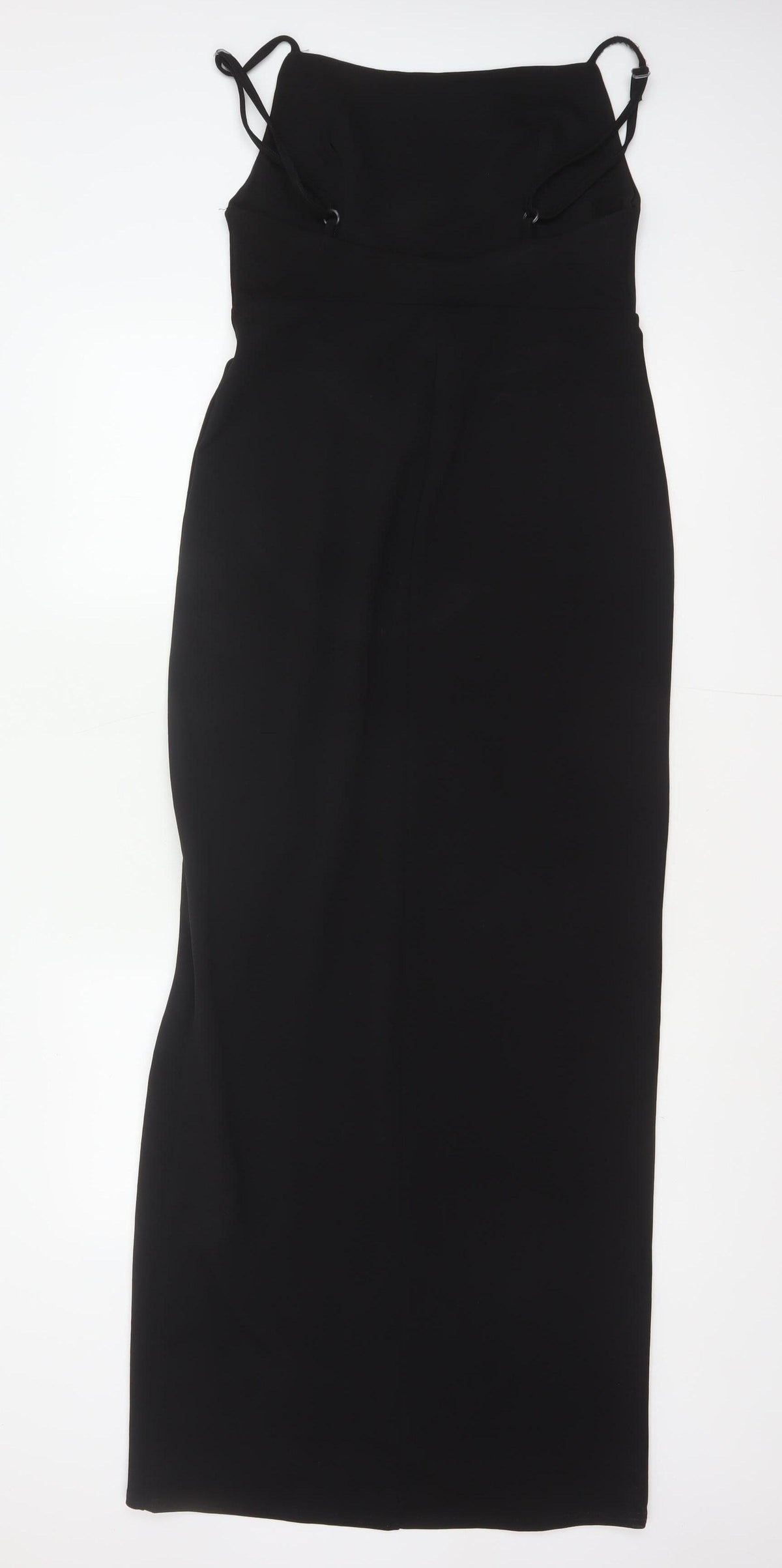 Club L London Women Black UK 12 Bodycon Long Strappy Evening Maxi Dress