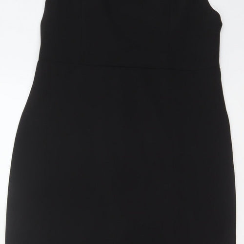 Club L London Women Black UK 12 Bodycon Long Strappy Evening Maxi Dress