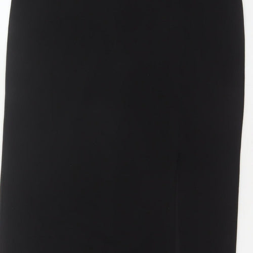 Club L London Women Black UK 12 Bodycon Long Strappy Evening Maxi Dress