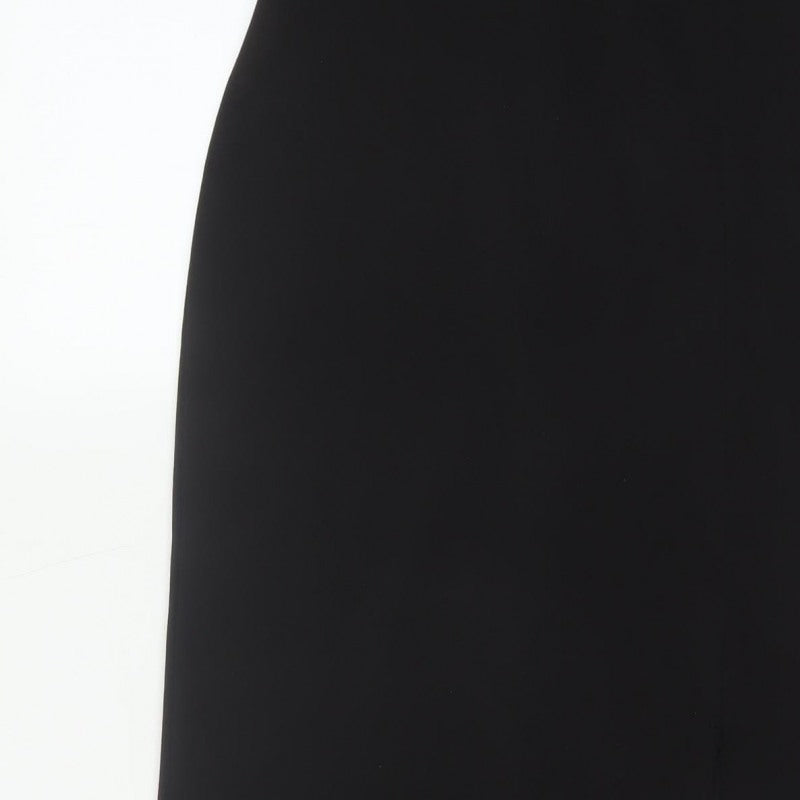 Club L London Women Black UK 12 Bodycon Long Strappy Evening Maxi Dress