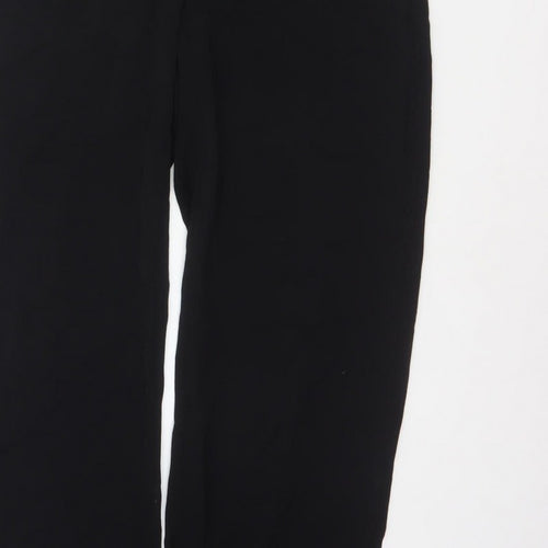 & Other Stories Women Black UK 10 Wide-Leg V-Neck Short Sleeve Jumpsuit